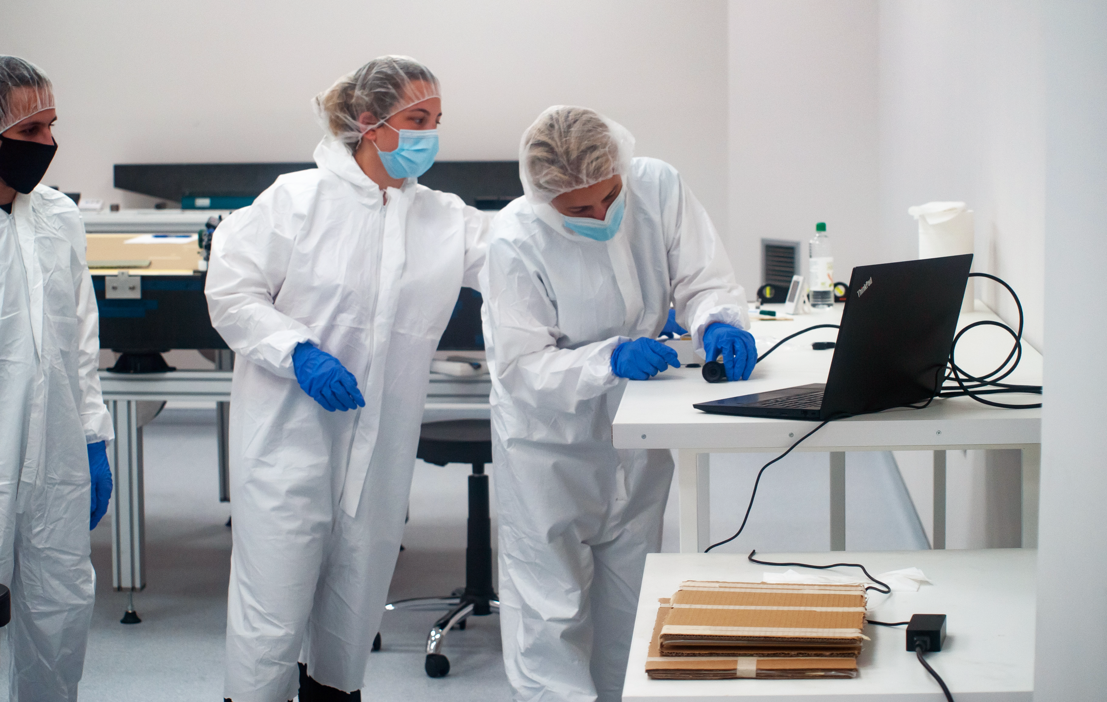 AcubeSAT in cleanroom